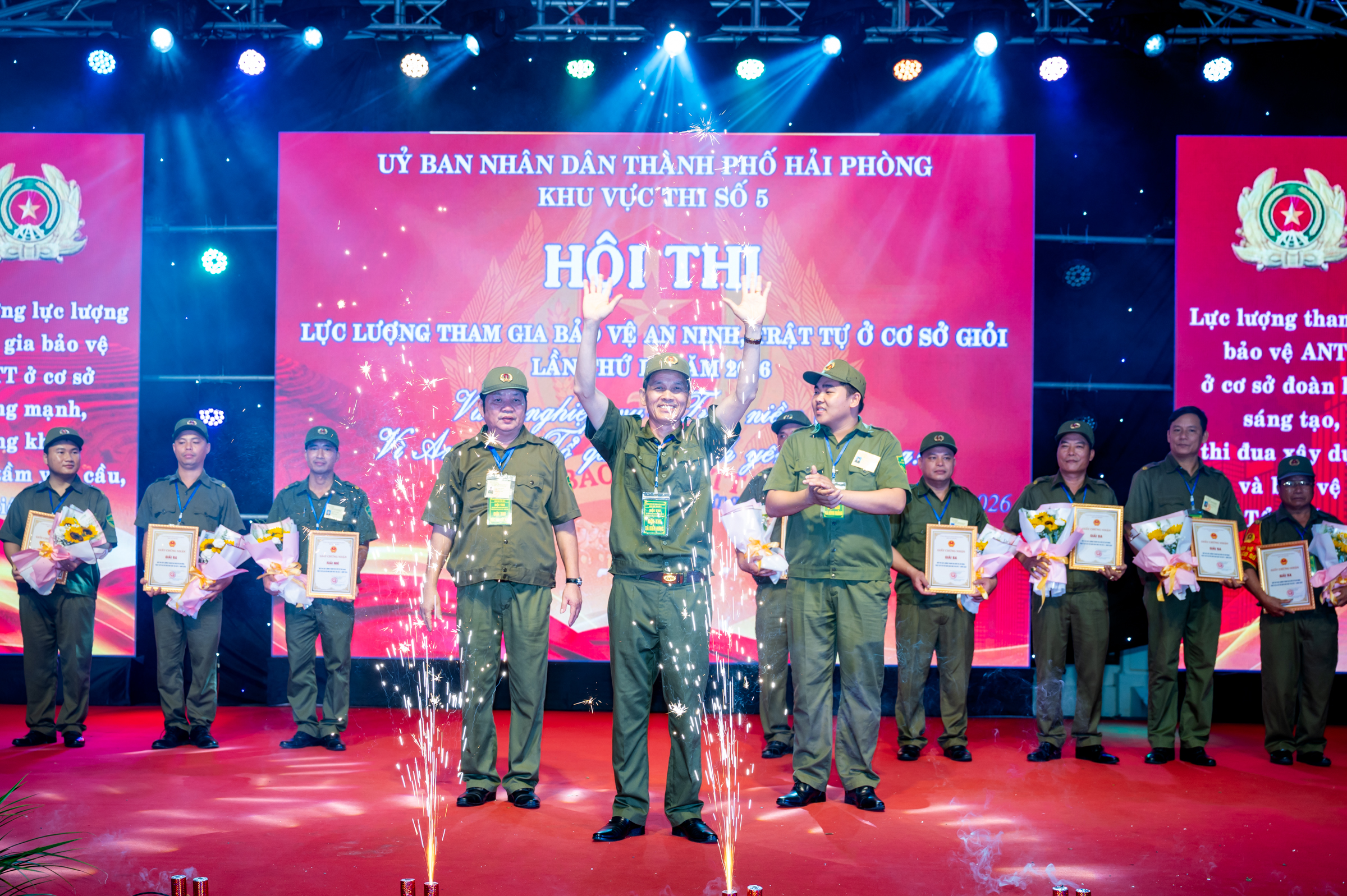 Xã Kiến Hưng giành giải Xuất sắc toàn đoàn Hội thi Lực lượng tham gia bảo vệ ANTT ở cơ sở giỏi Khu vực thi số 5, năm 2026